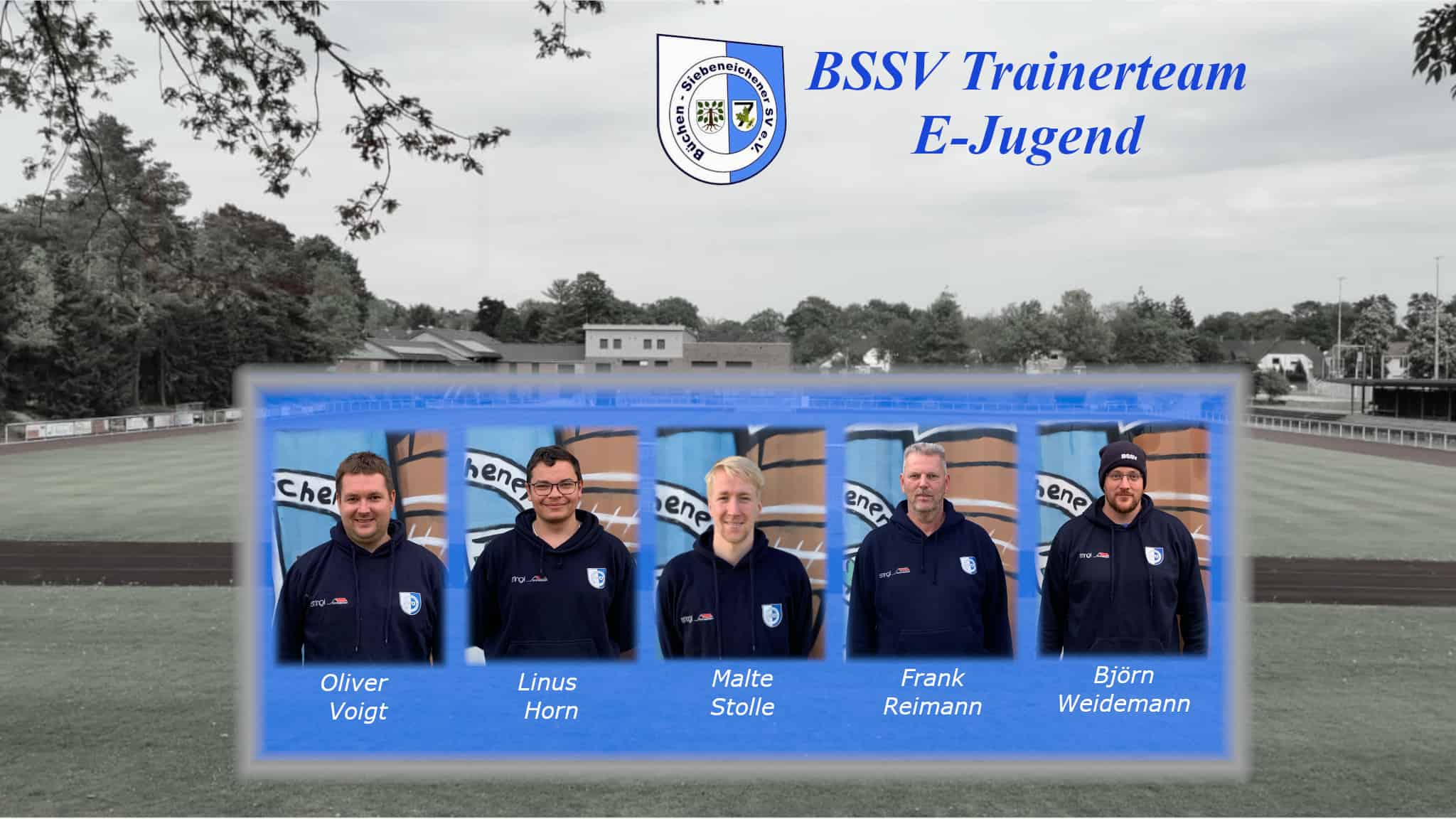 Das Trainerteam der E-Jugend des BSSVs